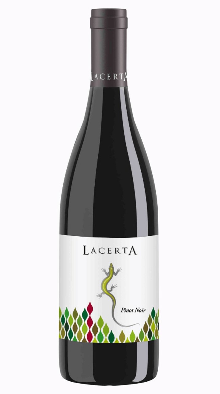 Sticla de Pinot Noire crama Lacerta, unul din vinuri românești de vară