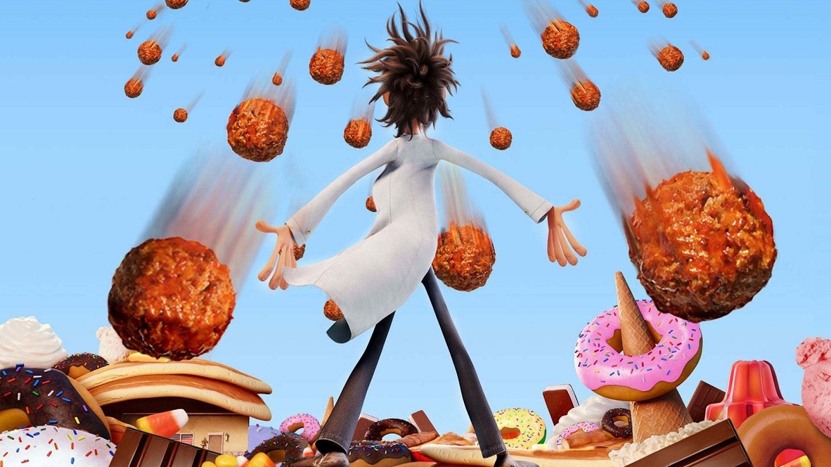 scena din filmul Cloudy with a Chance of Meatballs