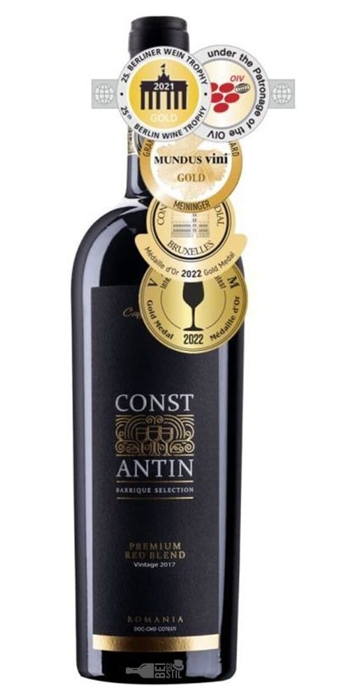 sticla de vin Constantin de la Crama Girboiu, unul din vinuri românești premiate