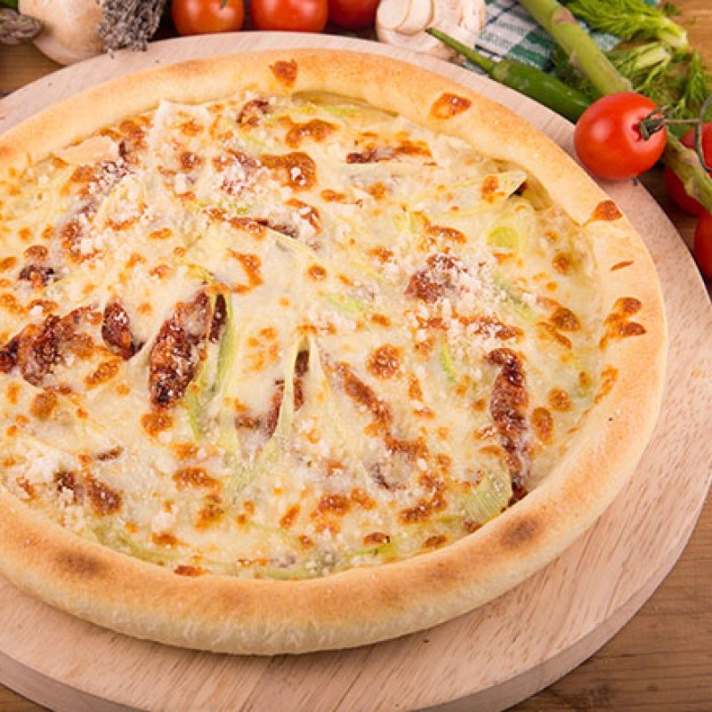 pizza cu praz de la Fabio Pizza